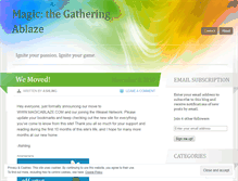 Tablet Screenshot of magicablaze.wordpress.com