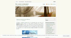 Desktop Screenshot of elcanonliterario.wordpress.com