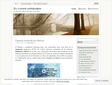 Tablet Screenshot of elcanonliterario.wordpress.com