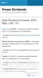 Mobile Screenshot of powerdividends.wordpress.com