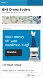 Mobile Screenshot of bhsdramasociety.wordpress.com