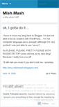 Mobile Screenshot of mishmashblog.wordpress.com
