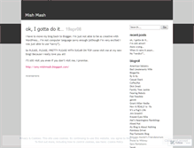 Tablet Screenshot of mishmashblog.wordpress.com