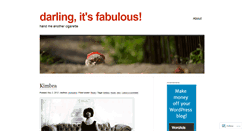Desktop Screenshot of darlingitsfabulous.wordpress.com
