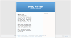 Desktop Screenshot of emptyhipflask.wordpress.com