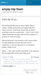 Mobile Screenshot of emptyhipflask.wordpress.com