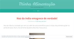 Desktop Screenshot of minhaalimentacao.wordpress.com