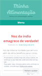 Mobile Screenshot of minhaalimentacao.wordpress.com