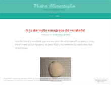 Tablet Screenshot of minhaalimentacao.wordpress.com