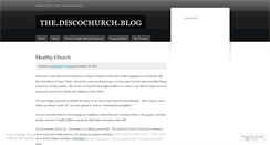 Desktop Screenshot of discochurch.wordpress.com