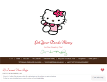 Tablet Screenshot of getyourhandsmessy.wordpress.com