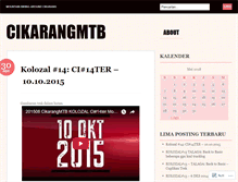 Tablet Screenshot of cikarangmtb.wordpress.com