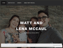 Tablet Screenshot of mattmccaul.wordpress.com