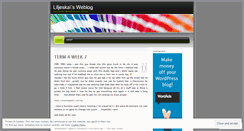 Desktop Screenshot of liljeska.wordpress.com