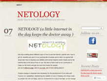 Tablet Screenshot of netology1.wordpress.com