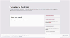 Desktop Screenshot of newsismybusiness.wordpress.com