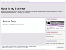 Tablet Screenshot of newsismybusiness.wordpress.com