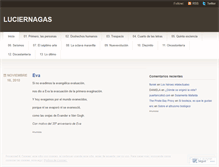 Tablet Screenshot of luciernagas.wordpress.com