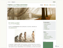 Tablet Screenshot of criticacreacionista.wordpress.com