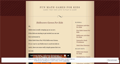 Desktop Screenshot of funmathgamesforkids.wordpress.com