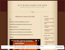 Tablet Screenshot of funmathgamesforkids.wordpress.com