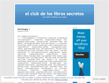 Tablet Screenshot of loslibrossecretos.wordpress.com