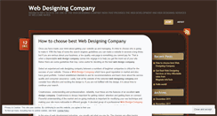 Desktop Screenshot of bestwebdesigningcompanyindia.wordpress.com