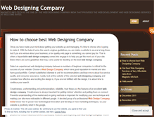 Tablet Screenshot of bestwebdesigningcompanyindia.wordpress.com