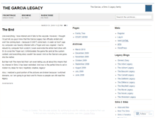 Tablet Screenshot of legacygarcia.wordpress.com