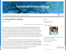 Tablet Screenshot of ironicalcoincidings.wordpress.com