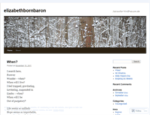 Tablet Screenshot of elizabethbornbaron.wordpress.com