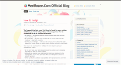 Desktop Screenshot of merirozee.wordpress.com