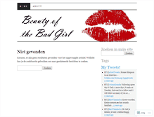 Tablet Screenshot of beautyofthebadgirl.wordpress.com