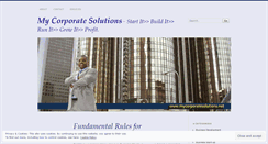 Desktop Screenshot of mycorporatesolutions.wordpress.com