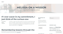 Desktop Screenshot of melissaonamission.wordpress.com