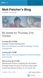 Mobile Screenshot of mattfletcher.wordpress.com