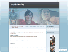 Tablet Screenshot of mattfletcher.wordpress.com