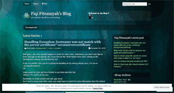 Desktop Screenshot of fiqifitransyah.wordpress.com