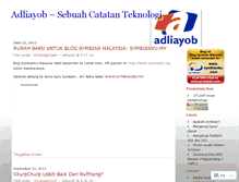 Tablet Screenshot of adliayob.wordpress.com