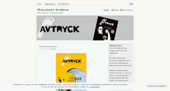 Desktop Screenshot of magasinetavtryck.wordpress.com