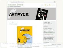 Tablet Screenshot of magasinetavtryck.wordpress.com