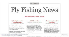 Desktop Screenshot of hookflyfishing.wordpress.com