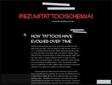 Tablet Screenshot of irezumitattooschennai.wordpress.com