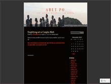 Tablet Screenshot of abetgonzales.wordpress.com