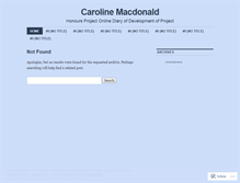 Tablet Screenshot of carolinemacdonald.wordpress.com