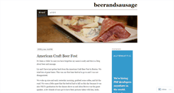 Desktop Screenshot of beerandsausage.wordpress.com