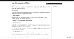 Desktop Screenshot of marchingagainstphilip.wordpress.com