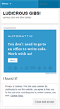 Mobile Screenshot of ludicrousgibs.wordpress.com