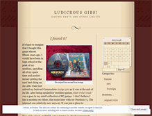 Tablet Screenshot of ludicrousgibs.wordpress.com