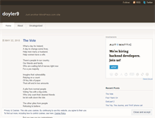 Tablet Screenshot of doyler9.wordpress.com